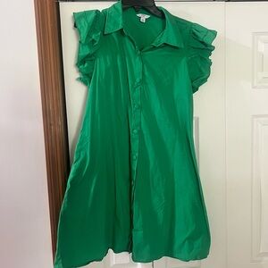 Crown & Ivy Green Midi Dress